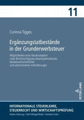 bokomslag Ergaenzungstatbestaende in der Grunderwerbsteuer