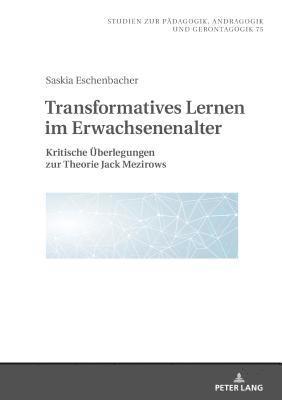 bokomslag Transformatives Lernen im Erwachsenenalter