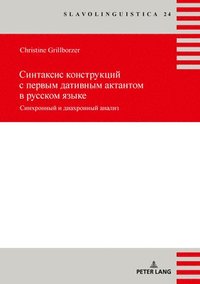 bokomslag Sintaksis Konstrukcij S Pervym Dativnym Aktantom. Sinxronnyj I Diaxronnyj Analiz
