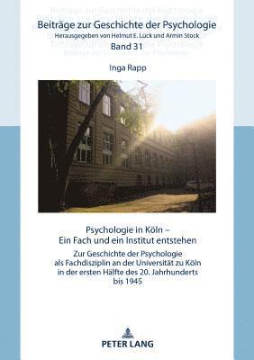 Inga Rapp, Helmut Lück - Psychologie in Koeln, Inbunden