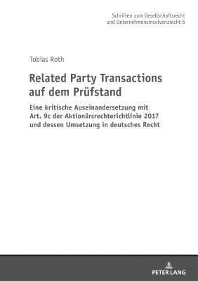 Tobias Roth, Hans-Friedrich Müller - Related Party Transactions auf dem Pruefstand, Inbunden