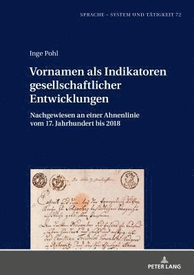 bokomslag Vornamen als Indikatoren gesellschaftlicher Entwicklungen