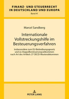 bokomslag Internationale Vollstreckungshilfe Im Besteuerungsverfahren