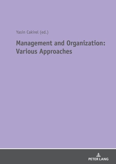 bokomslag Management and Organization: Various Approaches