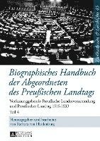 bokomslag Biographisches Handbuch Der Abgeordneten Des Preuischen Landtags