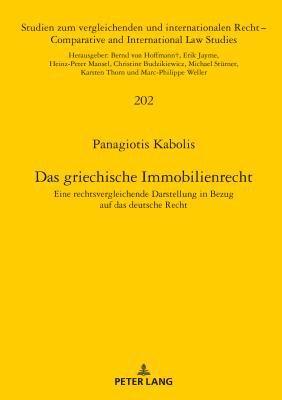 bokomslag Das griechische Immobilienrecht