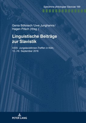 Linguistische Beitraege Zur Slavistik