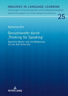 bokomslag Genustransfer durch Thinking for Speaking