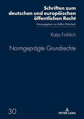 bokomslag Normgepraegte Grundrechte