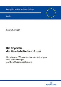 bokomslag Die Dogmatik des Gesellschafterbeschlusses