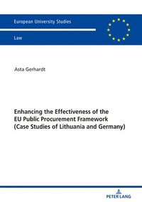 bokomslag Enhancing the Effectiveness of the EU Public Procurement Framework