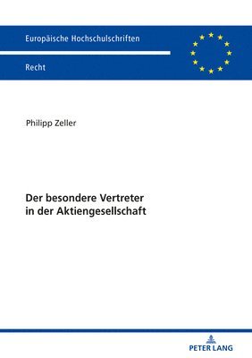 bokomslag besondere Vertreter in der Aktiengesellschaft