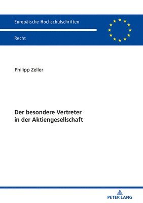 Der besondere Vertreter in der Aktiengesellschaft 1