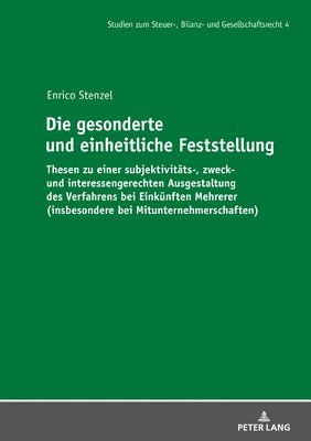 Enrico Stenzel, André Meyer - gesonderte und einheitliche Feststellung, Inbunden