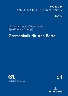 Germanistik fuer den Beruf 1