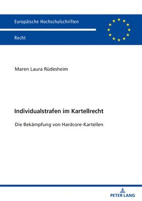 Individualstrafen im Kartellrecht 1