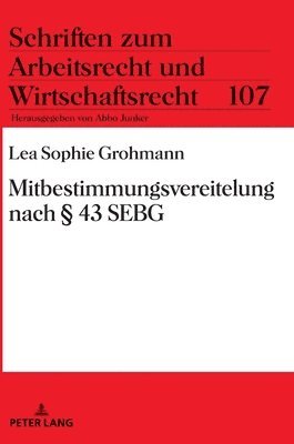bokomslag Mitbestimmungsvereitelung nach § 43 SEBG