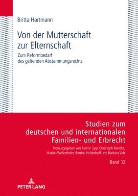 bokomslag Von Der Mutterschaft Zur Elternschaft