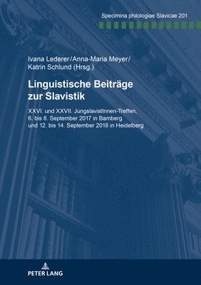 Linguistische Beitraege Zur Slavistik 1