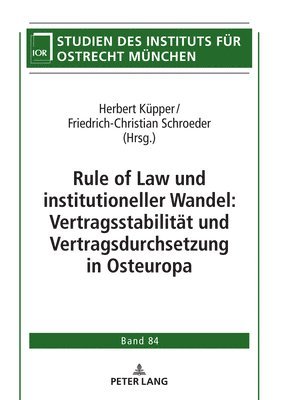 bokomslag Rule of Law und institutioneller Wandel