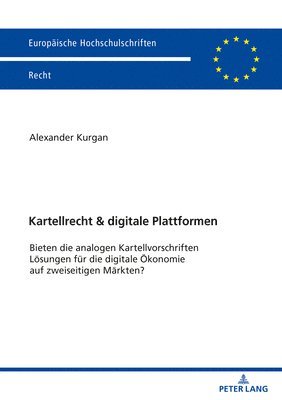 bokomslag Kartellrecht & Digitale Plattformen