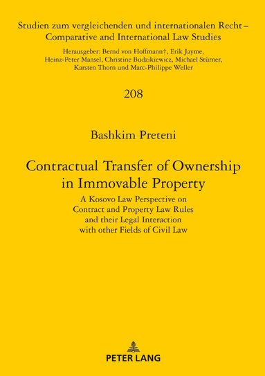 Bashkim Preteni, Heinz-Peter Mansel - Contractual Transfer of Ownership in Immovable Property, Inbunden