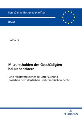 bokomslag Mitverschulden Des Geschaedigten Bei Nebentaetern