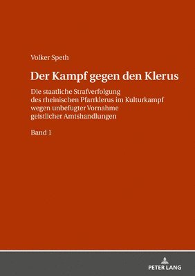 Volker Speth - Kampf gegen den Klerus, Inbunden