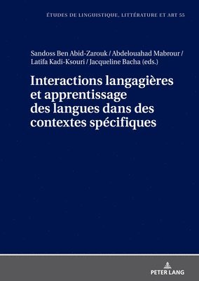 bokomslag Interactions langagires et apprentissage des langues dans des contextes spcifiques