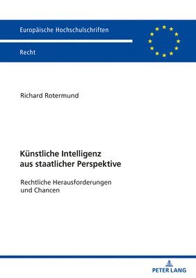 bokomslag Kuenstliche Intelligenz aus staatlicher Perspektive