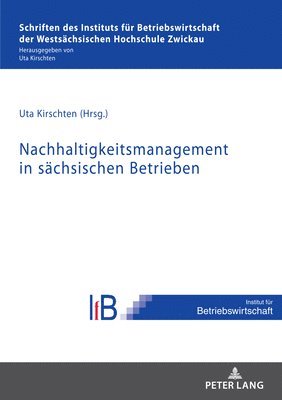 Uta Kirschten - Nachhaltigkeitsmanagement in Saechsischen Betrieben, Häftad