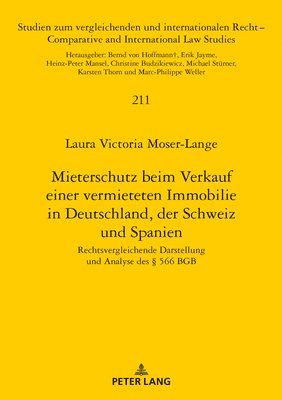 bokomslag Mieterschutz Beim Verkauf Einer Vermieteten Immobilie in Deutschland, Der Schweiz Und Spanien