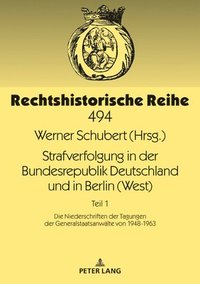 bokomslag Strafverfolgung in der Bundesrepublik Deutschland und in Berlin (West)