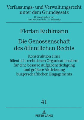 bokomslag Genossenschaft des oeffentlichen Rechts