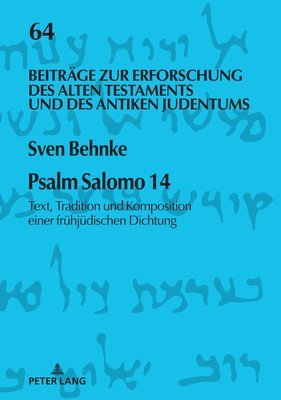 Sven Behnke, Hermann Michael Niemann - Psalm Salomo 14, Inbunden