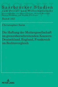 bokomslag Haftung der Muttergesellschaft im grenzueberschreitenden Konzern