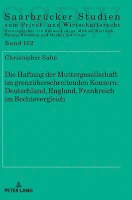 bokomslag Haftung der Muttergesellschaft im grenzueberschreitenden Konzern