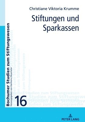 Stiftungen Und Sparkassen 1
