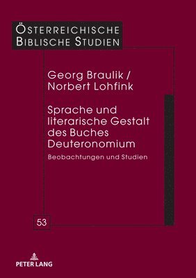 bokomslag Sprache und literarische Gestalt des Buches Deuteronomium