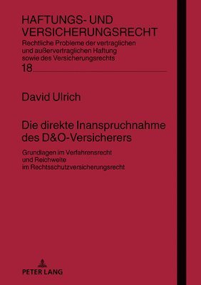 David Ulrich, Christoph Brömmelmeyer - direkte Inanspruchnahme des D&O-Versicherers, Inbunden