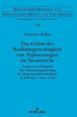 Carsten Zahn, Thomas Fetzer - Gebot der Realitaetsgerechtigkeit von Typisierungen im Steuerrecht, Inbunden