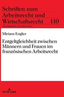 bokomslag Entgeltgleichheit zwischen Maennern und Frauen im franzoesischen Arbeitsrecht