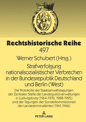 Strafverfolgung nationalsozialistischer Verbrechen in der Bundesrepublik Deutschland und Berlin (West) 1