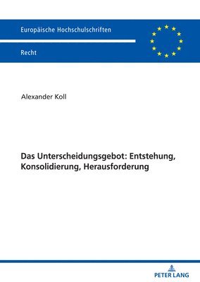 bokomslag Unterscheidungsgebot