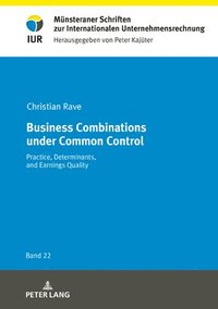 bokomslag Business Combinations under Common Control