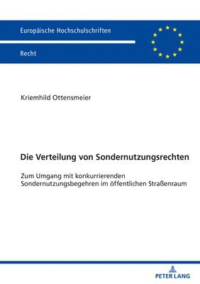 bokomslag Die Verteilung von Sondernutzungsrechten