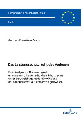 bokomslag Leistungsschutzrecht des Verlegers