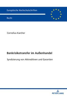 bokomslag Bankrisikotransfer im Außenhandel