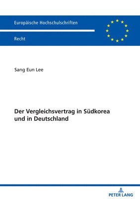 Der Vergleichsvertrag in Suedkorea und in Deutschland 1