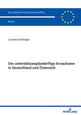 bokomslag Der unterstuetzungsbeduerftige Erwachsene in Deutschland und Oesterreich